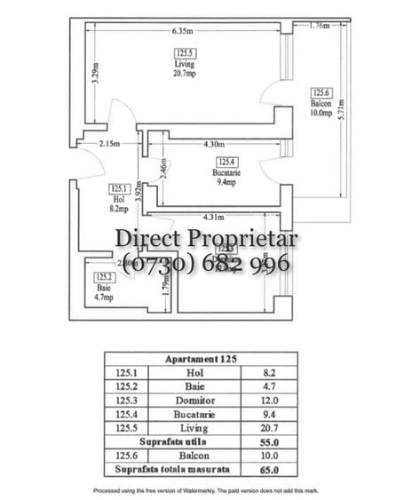 Apartament cu 2 camere decomandat în Sud