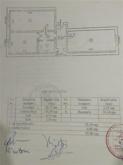 Apartament cu 2 camere decomandat în Frumoasa