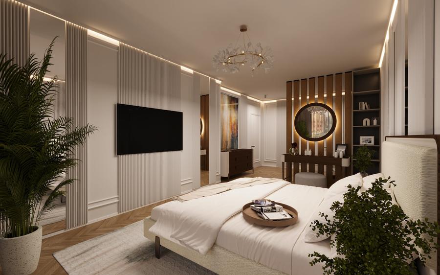 Apartament cu 4 camere semidecomandat în Domenii