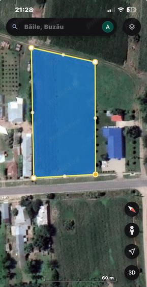 Teren de 5000 mp, în Băile