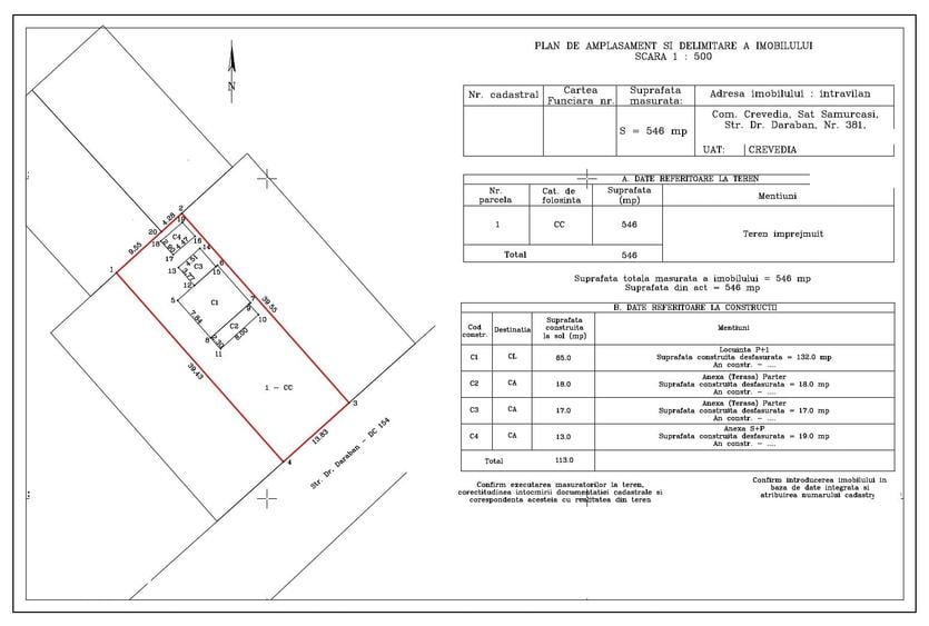 Casă cu 4 camere cu Teren 550 Mp în Crevedia