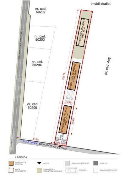 Teren Construcții extravilan de 4300 mp, în Exterior Vest
