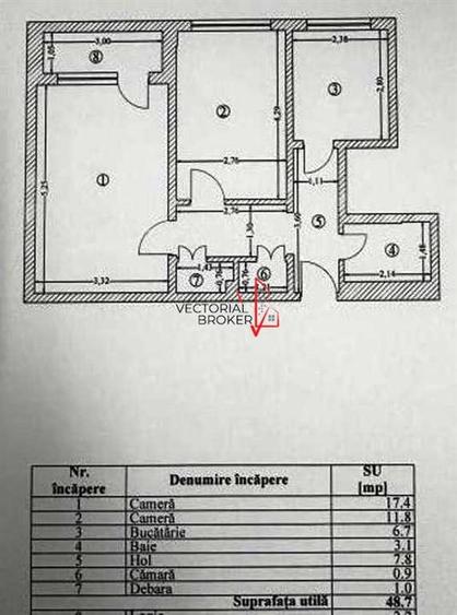 Apartament cu 2 camere decomandat în Titan — fotografia 1