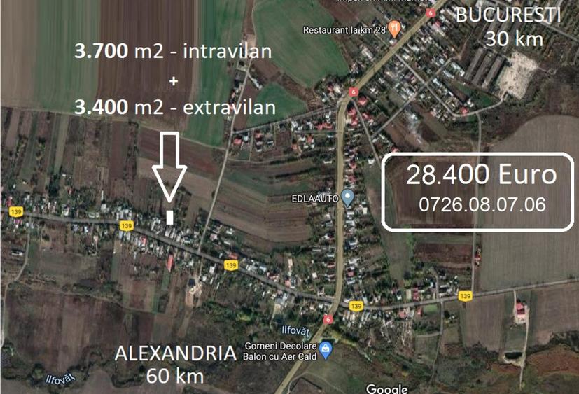 Teren intravilan de 7100 mp, în Gorneni