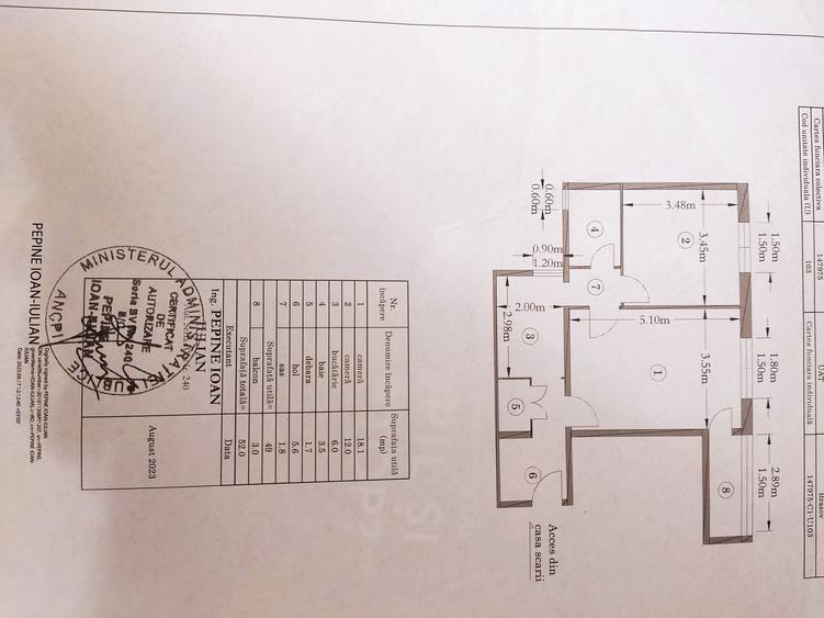 Apartament cu 2 camere în Calea București