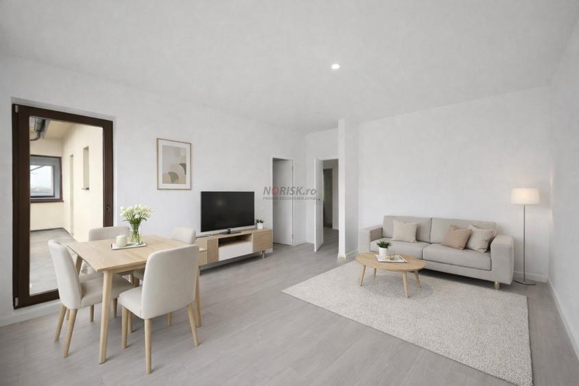 Apartament cu 4 camere semidecomandat în Pipera