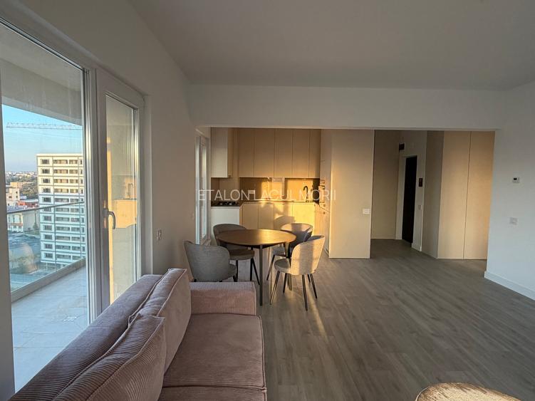 Apartament 2 camere,mobilat/utilat,AC,centrala proprie,incalzire prin pardoseala
