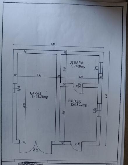 Casă cu 3 camere în Central