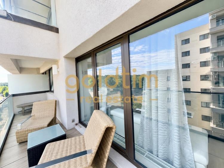 Apartament cu 2 camere semidecomandat, mobilat în Pipera