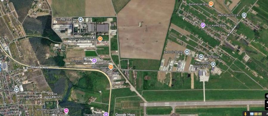 Teren de 7505 mp, în Aeroport