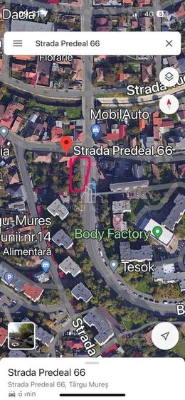 Teren de 575 mp, în Pandurilor