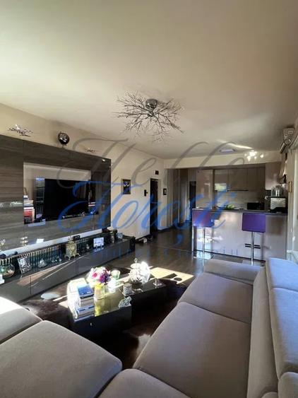Penthouse cu 2 camere semidecomandat, mobilat în Borhanci