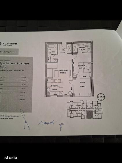 Vand apartament 2 camere, Coresi, Brasov, 61.2 mp, parcare inclusa - 2