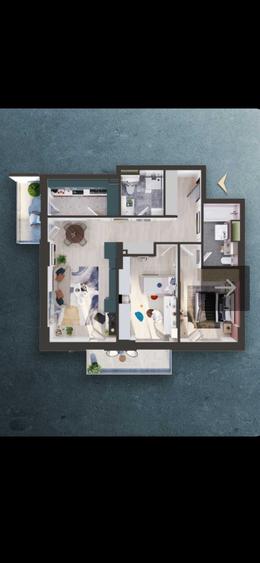 Apartament cu 3 camere decomandat în Central