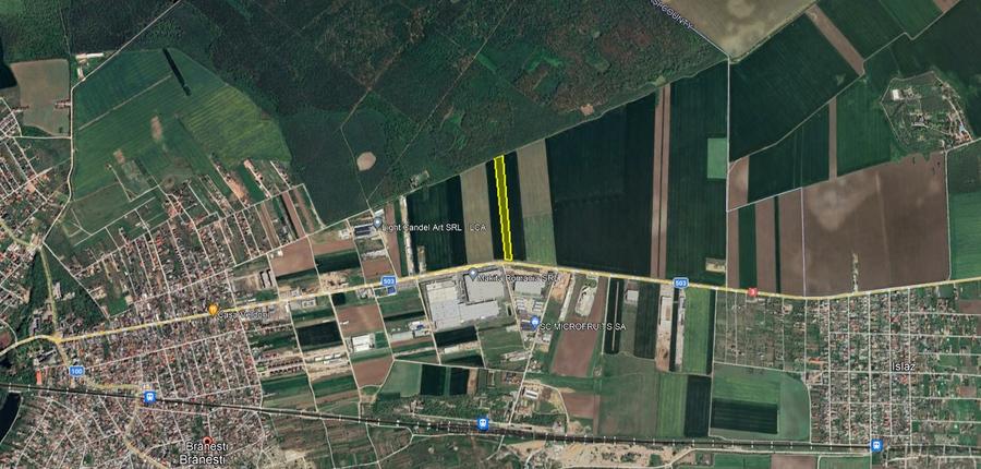 Teren Construcții intravilan de 21500 mp, în Brănești