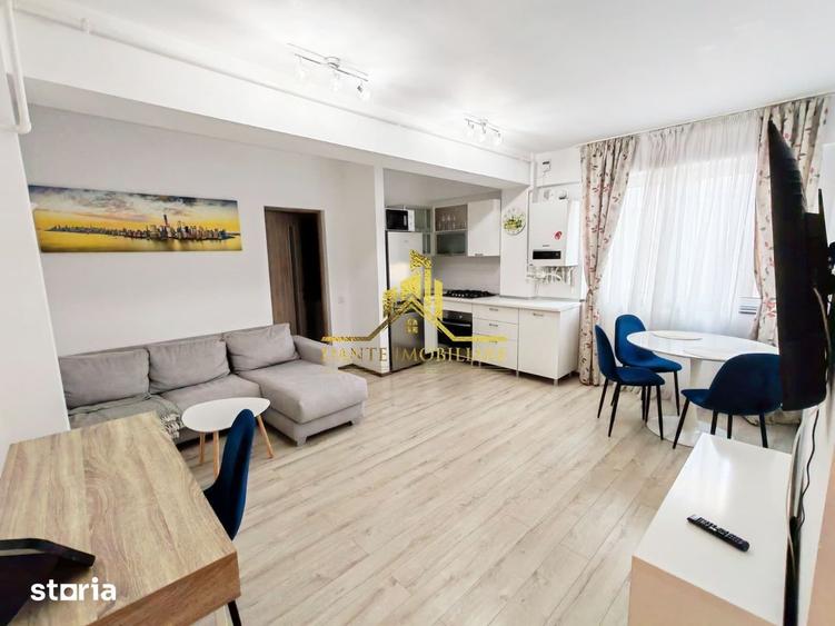 Apartament cu 2 camere semidecomandat, mobilat în Între Lacuri