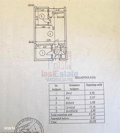 Garsonieră în Alexandru cel Bun