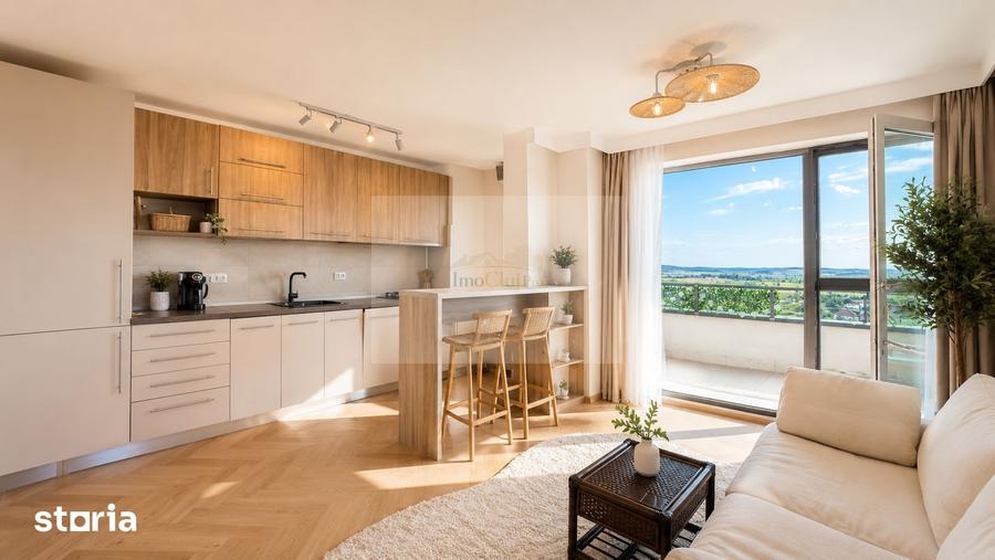 Apartament cu 2 camere semidecomandat, mobilat în Sopor