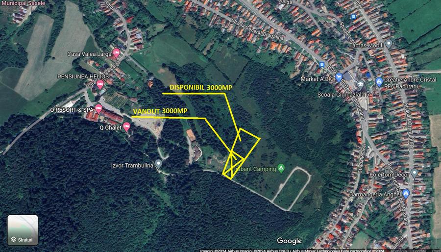 Teren Construcții intravilan de 1000 mp, în Central