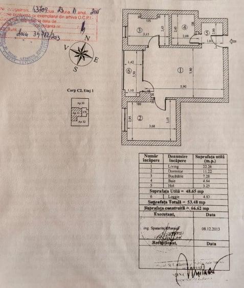 Apartament cu 2 camere semidecomandat, mobilat în 13 Septembrie
