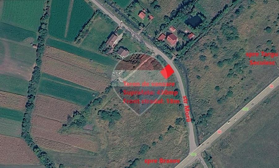 Teren Construcții intravilan de 430 mp, în Lunca Calnicului
