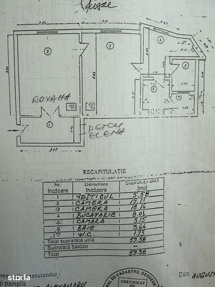 Apartament cu 2 camere în Centrul Civic