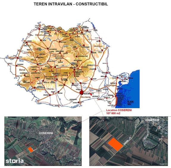Teren de 107600 mp, în Coșereni
