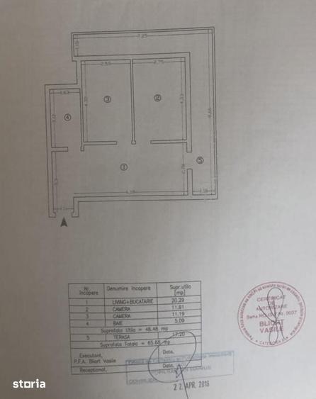 Apartament cu 3 camere decomandat, mobilat în Central