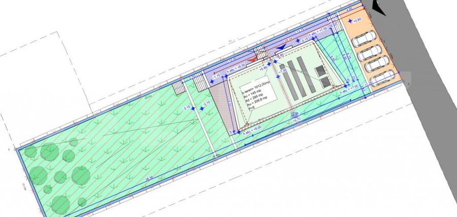 Nou ! Teren 1012 mp, front 16 m AC-casa familiala cu 2 unit - 4