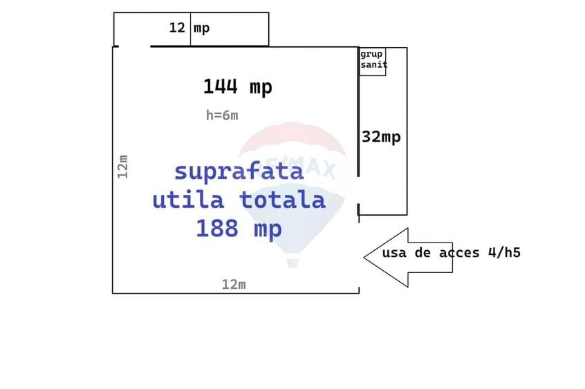 Spațiu industrial, de 188 mp, în Uzina 2