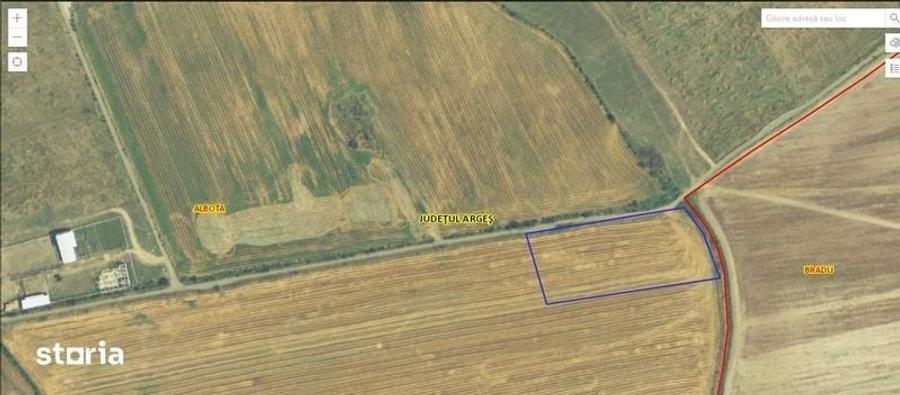 Teren Albota / zona Statiune - Papillon / 10.000 mp / Deschidere 142 m - 6