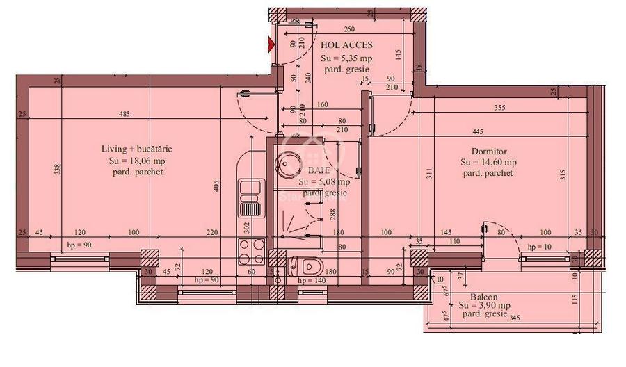 Apartament cu 2 camere în Bârnova