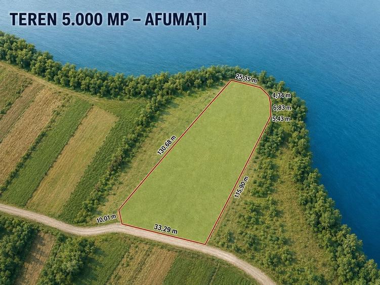 Teren agricol extravilan de 5000 mp, în Afumați