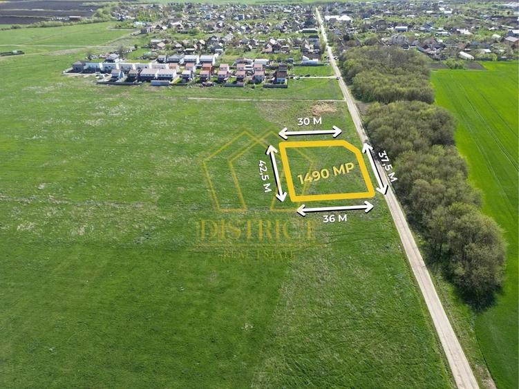 Teren Construcții intravilan de 1490 mp, în Covaci