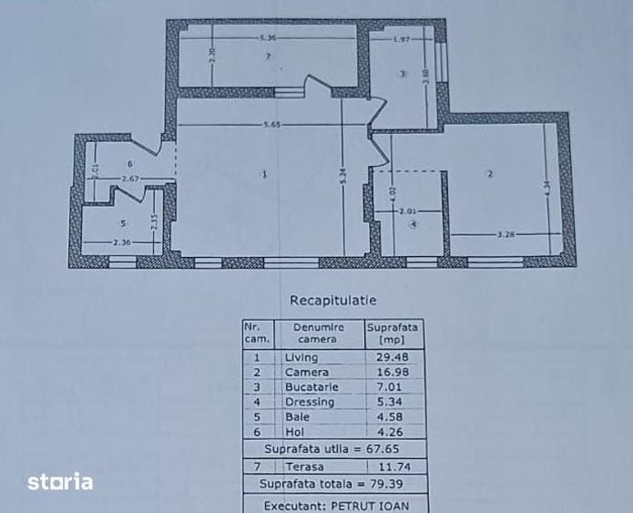 Apartament cu 2 camere în Chitila
