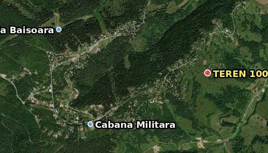 Teren de 1000 mp, în Muntele Băișorii