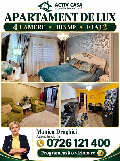 Apartament cu 4 camere decomandat în Est