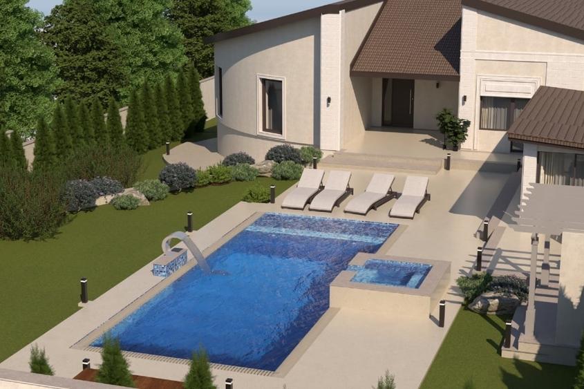 Casă individuală cu 4 camere cu Canalizare în Central