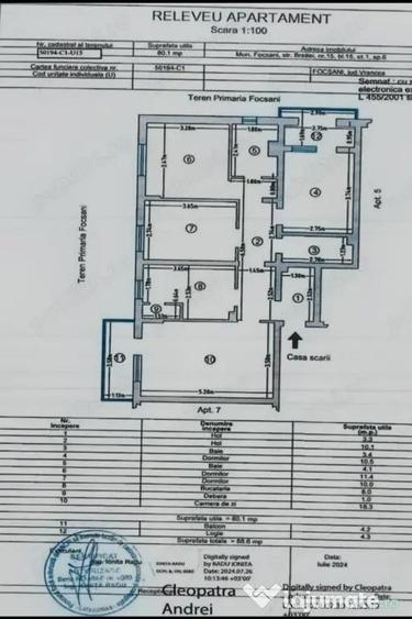 Vand apartament 4 camere, strada Brailei, Focsani - 3