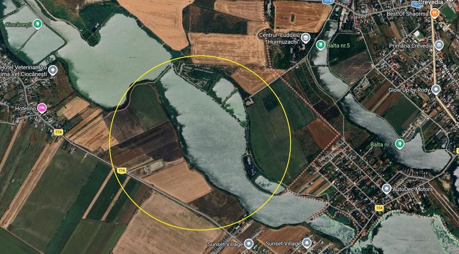 Teren agricol intravilan de 45000 mp, în Crevedia