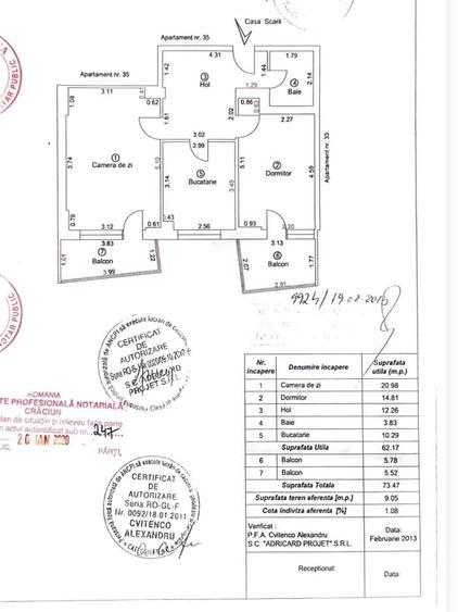 Apartament cu 2 camere decomandat în Micro 40