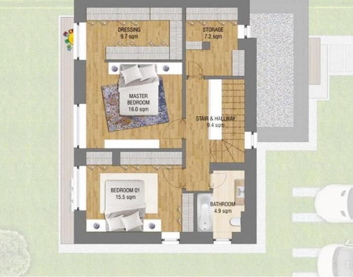 Casa de lux 125mp | 0 comision | Tunari Amber Garden | Duplex - 7