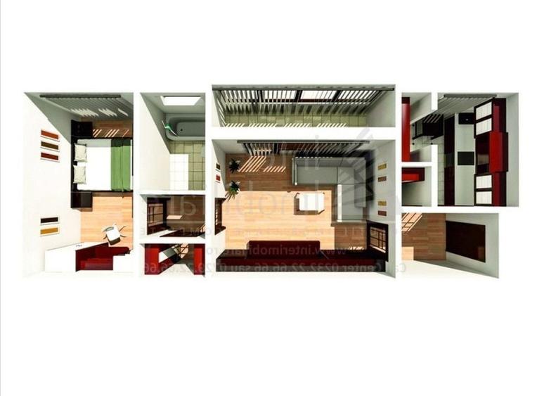 2 camere semidecomandat Podu Ros 50 mp et. 2 bloc fara risc Cod:162287 - 1