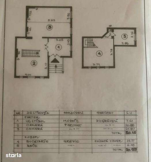 Apartament, 51 m2, - 1