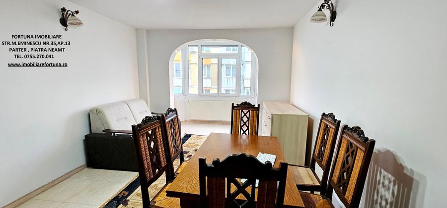 Apartament cu 3 camere semidecomandat, mobilat în Dărmănești