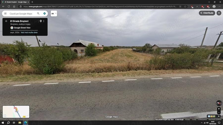 Teren de 4793 mp, în Broșteni (Costești)