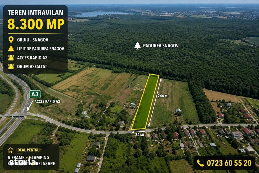 Teren de 8300 mp, în Lipia