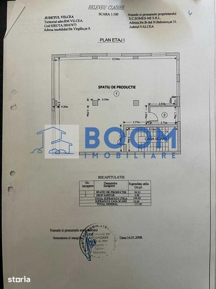 Spațiu comercial, de 287.35 mp, în Central