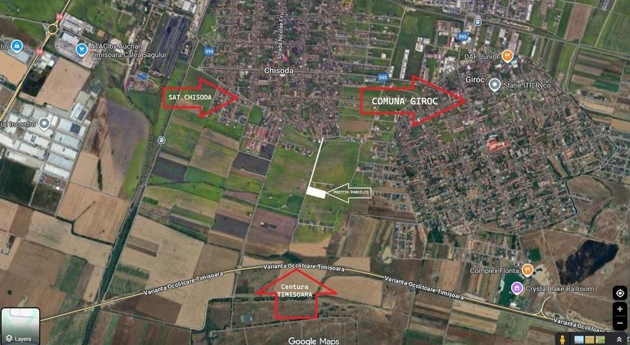 Teren Construcții intravilan de 974 mp, în Girocului