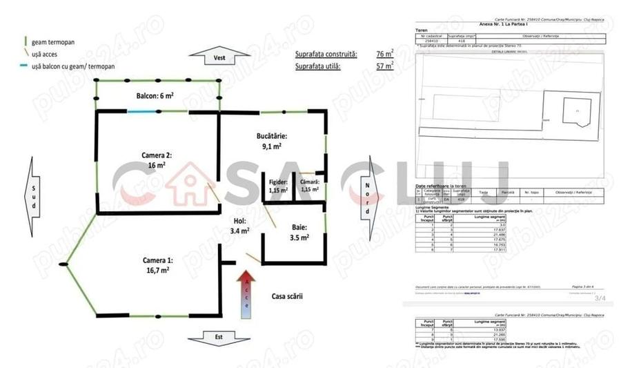 Apartament cu 2 camere decomandat, mobilat în Bulgaria